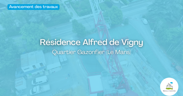 Le chantier de la future résidence Alfred de Vigny vu du ciel !